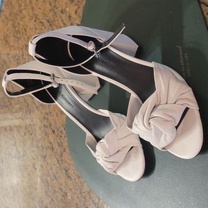 Rebecca minkoff knotted white heels